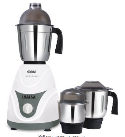 India Desire : Buy Inalsa Swift 500-Watt Mixer Grinder with 2 Jars At Rs. 1262 From Amazon